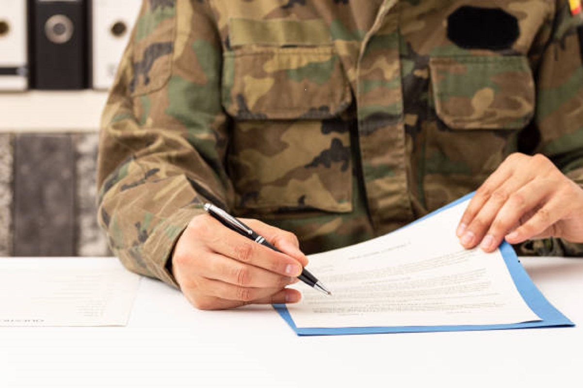 Military leave form illustration